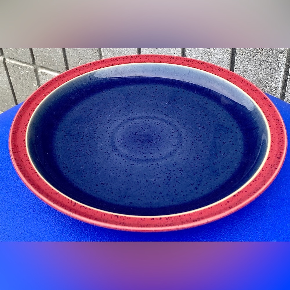 Red & Blue DENBY HARLEQUIN Dinner Plate Replacement
